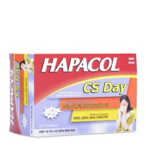 Thuốc trị cảm cúm Hapacol CS Day (10 vỉ x 10 viên/hộp)